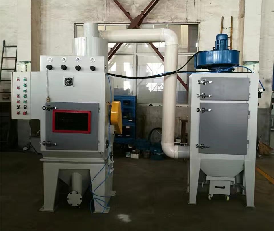 石嘴山中小型零件履带式自动喷砂机高效清洁省时省力