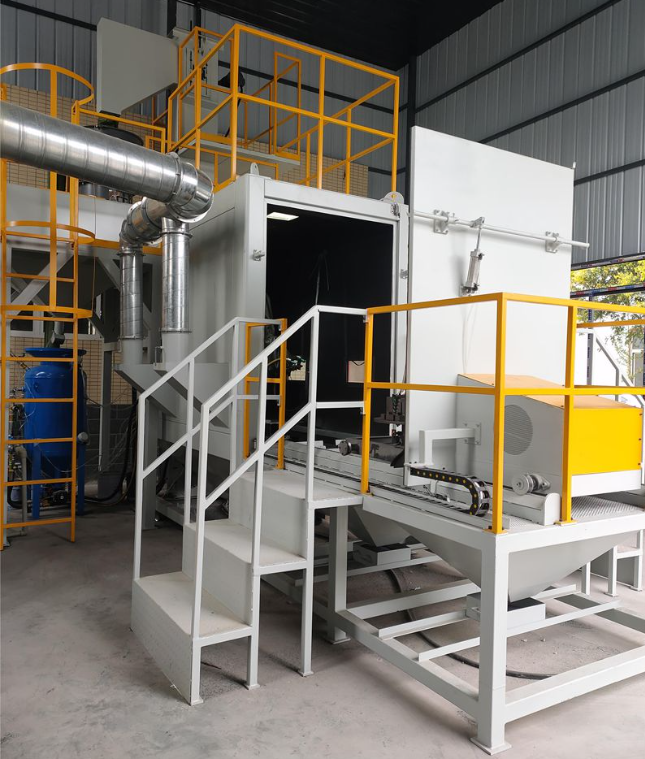 石嘴山全自动喷砂机 实现无人化高效生产