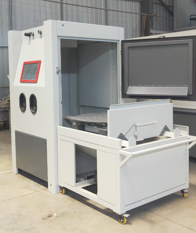 石嘴山箱式喷砂机 适合小工件批量处理